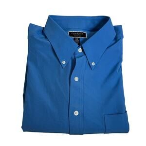 Club Room Men's Regular Fit Solid Dress Shirt, Regatta 17.5 36/37 $60